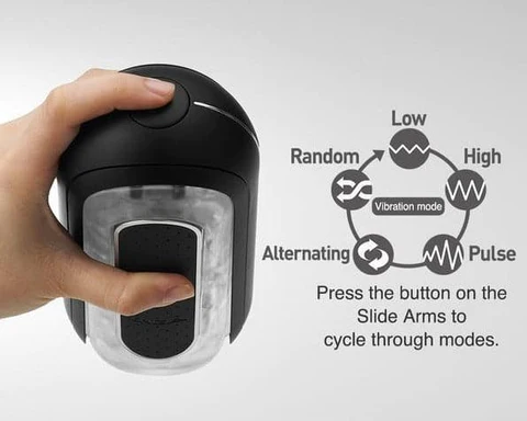 Flip Zero Black Electronic Vibration showing vibration modes for premium sex toys experience.