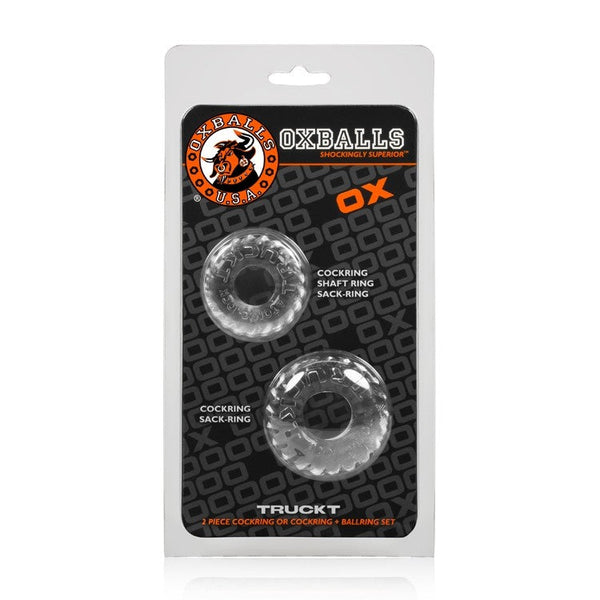 TRUCKT, 2-pack cockring - CLEAR for sex toys Idaho