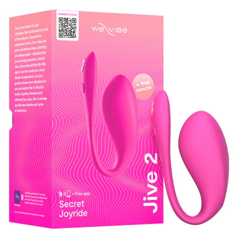 Jive 2 Electric Pink ergonomic dual stimulation sex toy