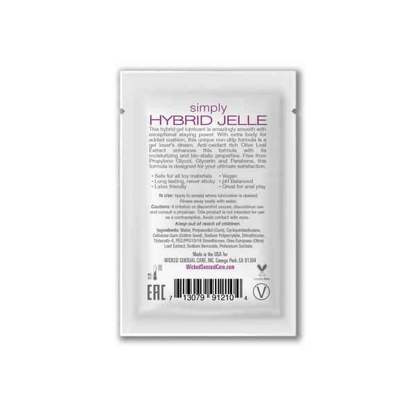 Simply Hybrid Jelle Sachet for intimate wellness, premium sex toys, and sexual health. Perfect for couples and discreet delivery.