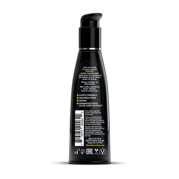 Aqua Mango 4oz - vegan water-based lube for pleasure toys Idaho