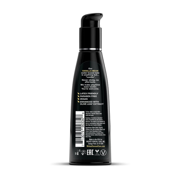 Aqua Vanilla Bean 4oz personal lubricant bottle, Idaho