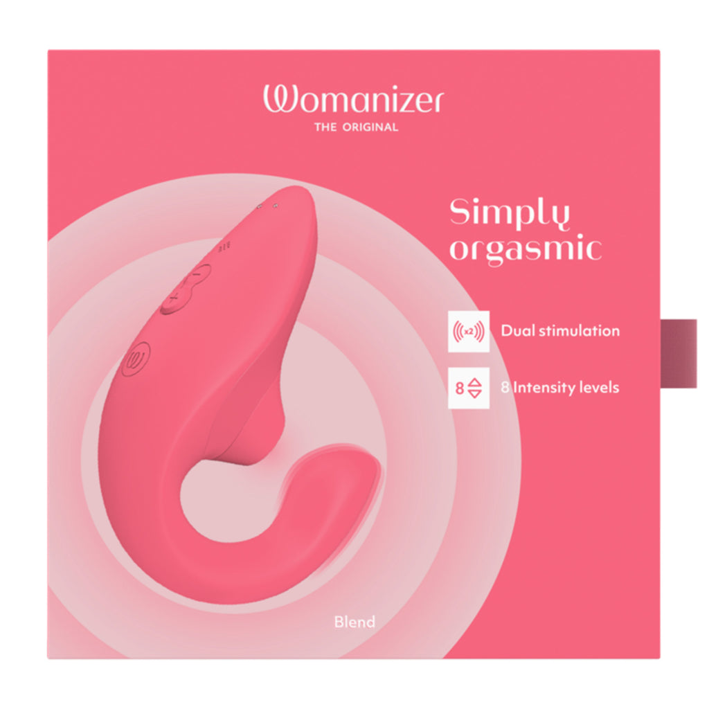 Blend - Vibrant Rose rabbit vibrator for dual stimulation, sex shop Idaho