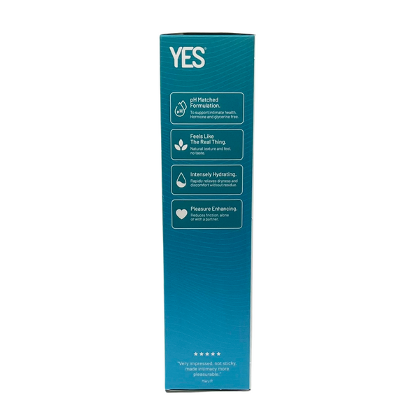 YES WB Water Based Organic Lubricant 150ml features pH balanced, hydrating, and pleasure enhancing benefits for intimacy toys Idaho.